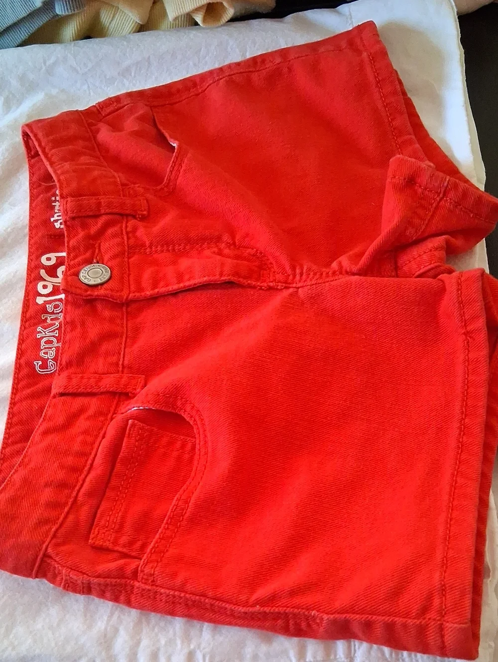 GAP Red Girls Jean Shorts Size 10 Regular.